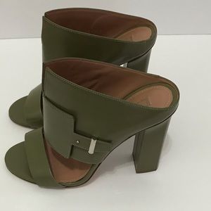 Hugo Boss Bespoke Runway Sandals- Olive 37